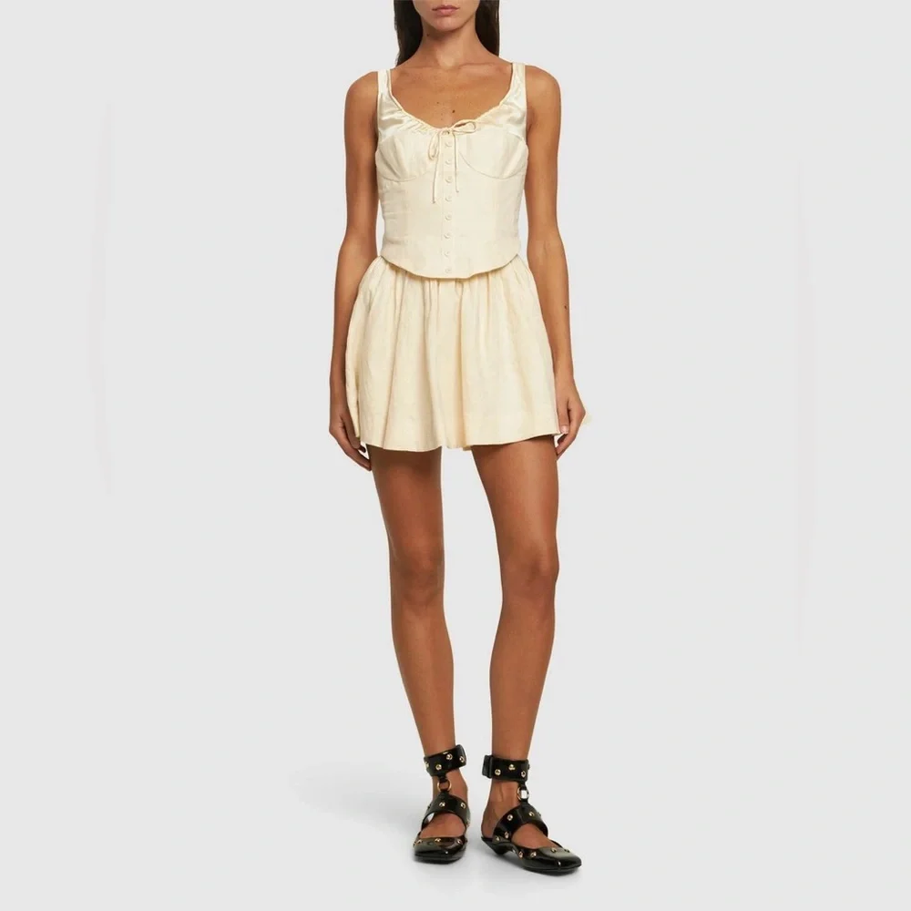 REFORMATION Evy Linen Two Piece Set